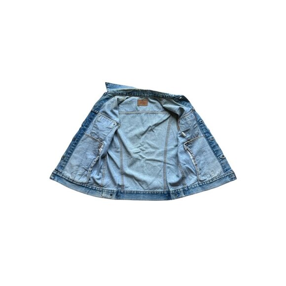 Levi’s Light Blue Denim Vest with Vintage Distressing and Classic Collar 42 L - Picture 7 of 9